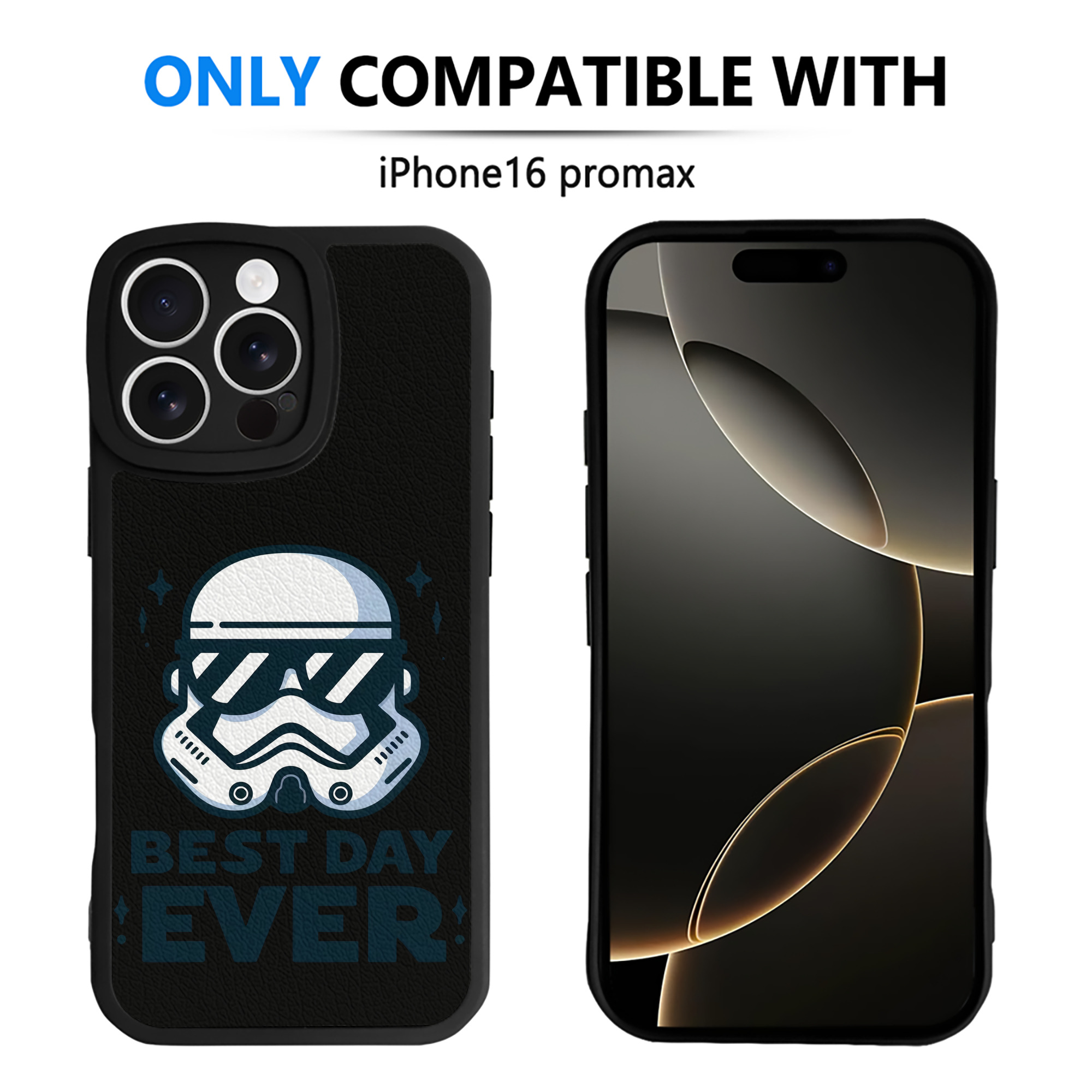 （画像用） スター・ウォーズ Star Wars 【iPhone 16シリーズ対応】シリコンスマホケース（レザー調） 材質：シリコン